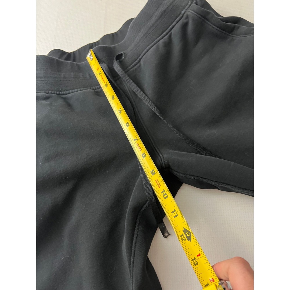 Lululemon Warm Down Jogger Women Size 6 Black Fleece Drawstring Pockets LW5BSDS - Picture 6 of 12